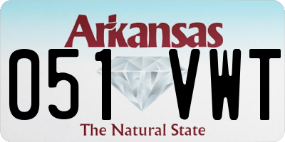 AR license plate 051VWT