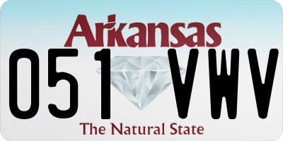 AR license plate 051VWV