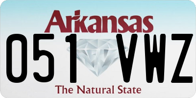 AR license plate 051VWZ