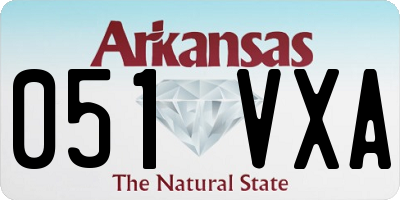 AR license plate 051VXA