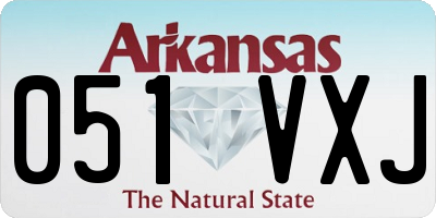 AR license plate 051VXJ