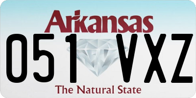 AR license plate 051VXZ