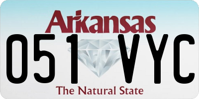 AR license plate 051VYC