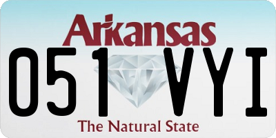 AR license plate 051VYI