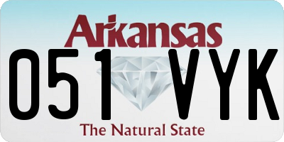 AR license plate 051VYK