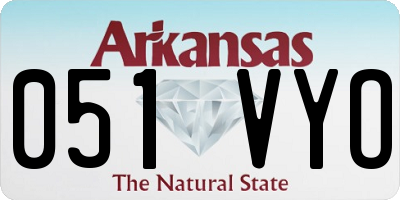AR license plate 051VYO