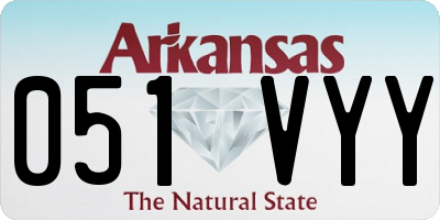 AR license plate 051VYY