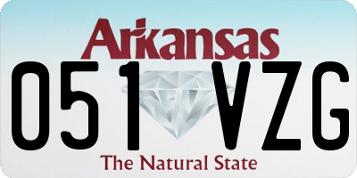 AR license plate 051VZG