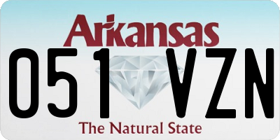 AR license plate 051VZN