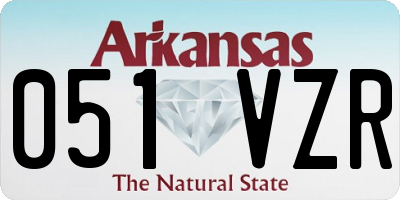 AR license plate 051VZR