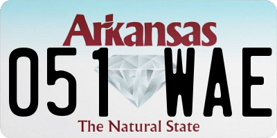 AR license plate 051WAE