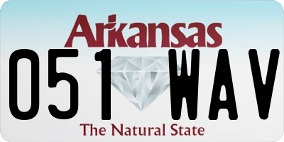 AR license plate 051WAV