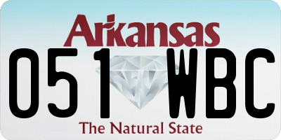 AR license plate 051WBC