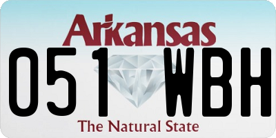 AR license plate 051WBH