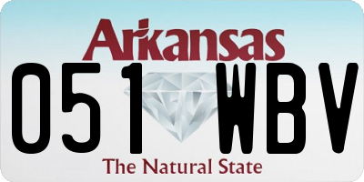 AR license plate 051WBV