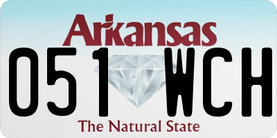AR license plate 051WCH