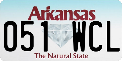 AR license plate 051WCL