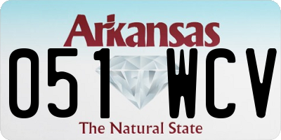 AR license plate 051WCV