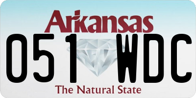AR license plate 051WDC