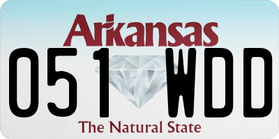 AR license plate 051WDD