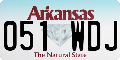 AR license plate 051WDJ