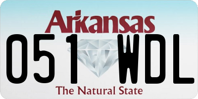 AR license plate 051WDL