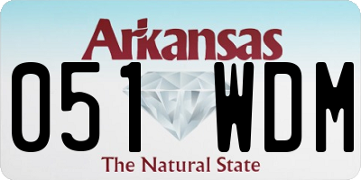 AR license plate 051WDM