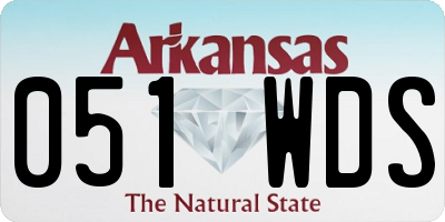 AR license plate 051WDS