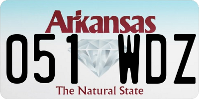 AR license plate 051WDZ