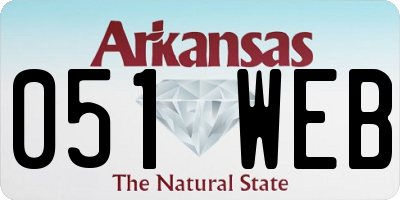 AR license plate 051WEB