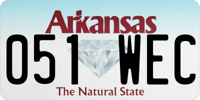 AR license plate 051WEC