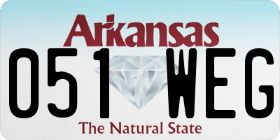 AR license plate 051WEG