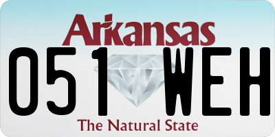AR license plate 051WEH