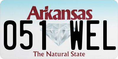 AR license plate 051WEL