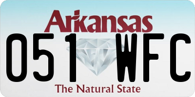 AR license plate 051WFC