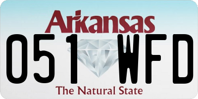 AR license plate 051WFD