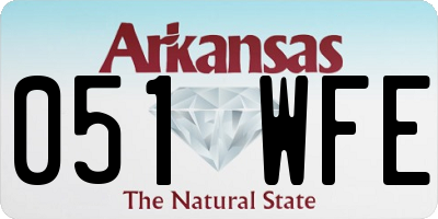 AR license plate 051WFE