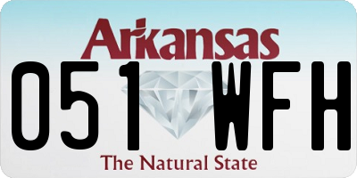 AR license plate 051WFH