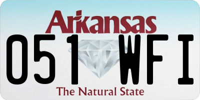 AR license plate 051WFI