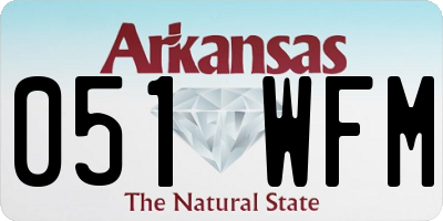 AR license plate 051WFM