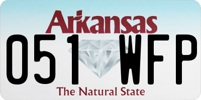 AR license plate 051WFP