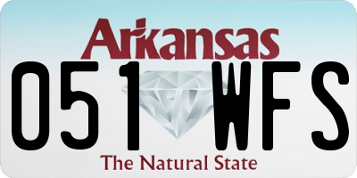 AR license plate 051WFS