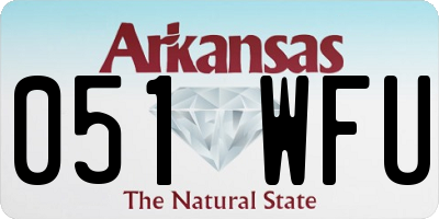 AR license plate 051WFU