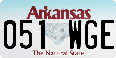 AR license plate 051WGE
