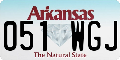 AR license plate 051WGJ