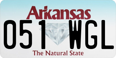 AR license plate 051WGL
