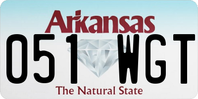 AR license plate 051WGT