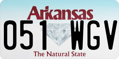 AR license plate 051WGV