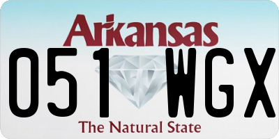 AR license plate 051WGX