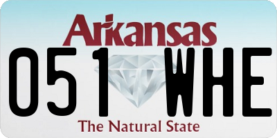 AR license plate 051WHE